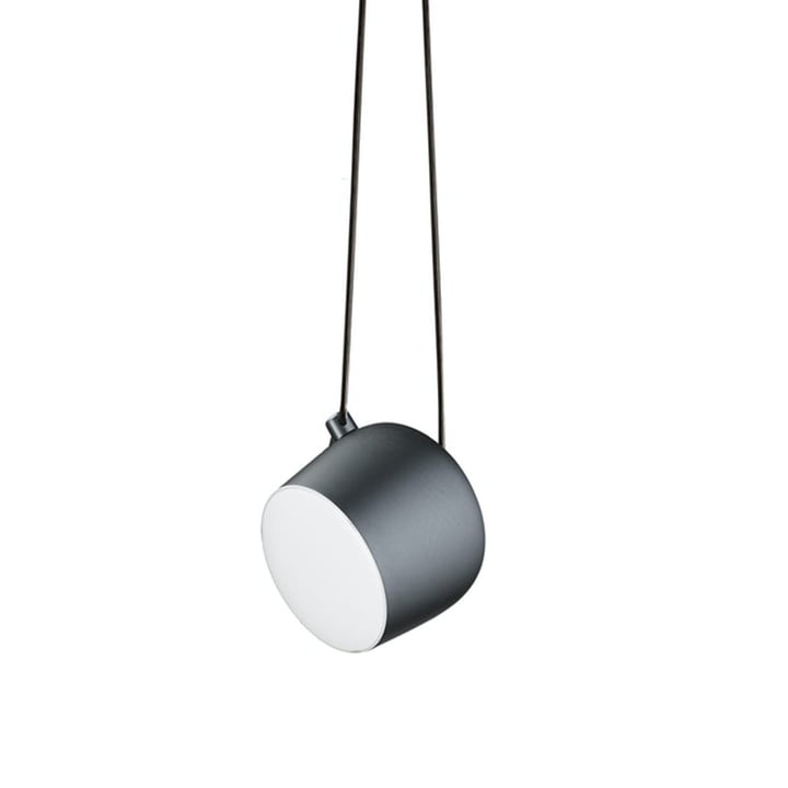 AIM Small LED - lampe à suspension avec baldaquin de Flos , acier anodisé bleu
