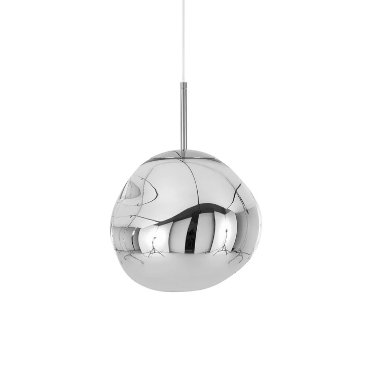 Melt Mini lampe LED suspendue de Tom Dixon en chrome