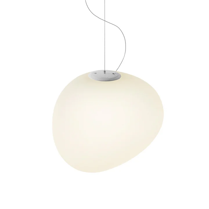 La suspension lumineuse LED Gregg, midi/blanc, Foscarini