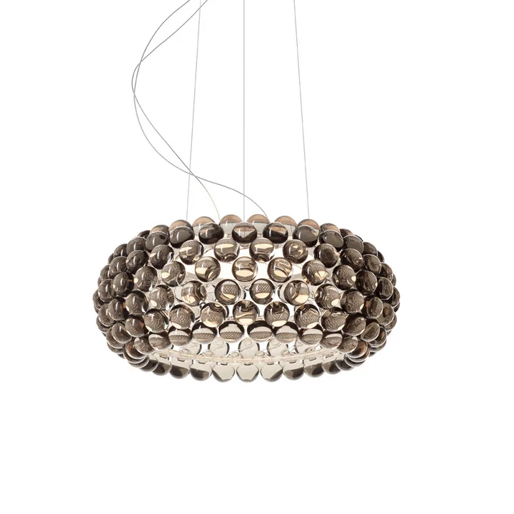 Caboche LED Suspension media de Foscarini en gris