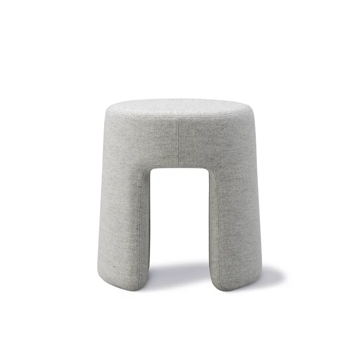 Sequoia Pouf Ø 40 cm, blanc (laine) de Fredericia