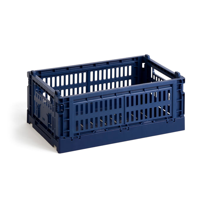 Colour Crate Panier recyclé S de Hay dans la couleur dark blue