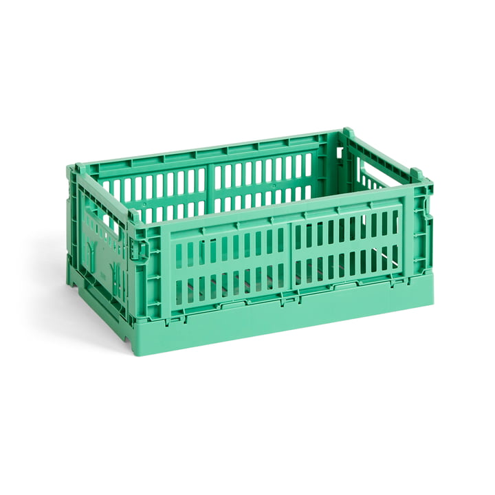 Colour Crate Panier recyclé S de Hay dans la couleur dark mint