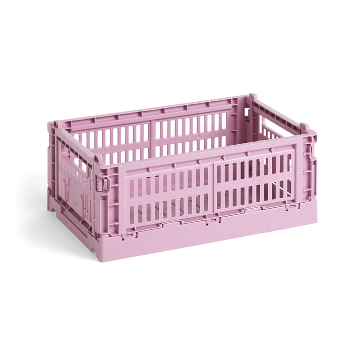Colour Crate Panier recyclé S de Hay dans la couleur dusty rose