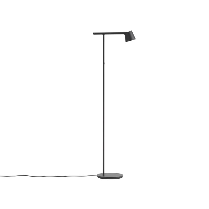 Le lampadaire LED Tip de Muuto en noir