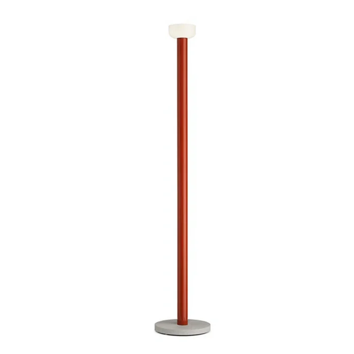 Bellhop LED Lampadaire de Flos en rouge brique