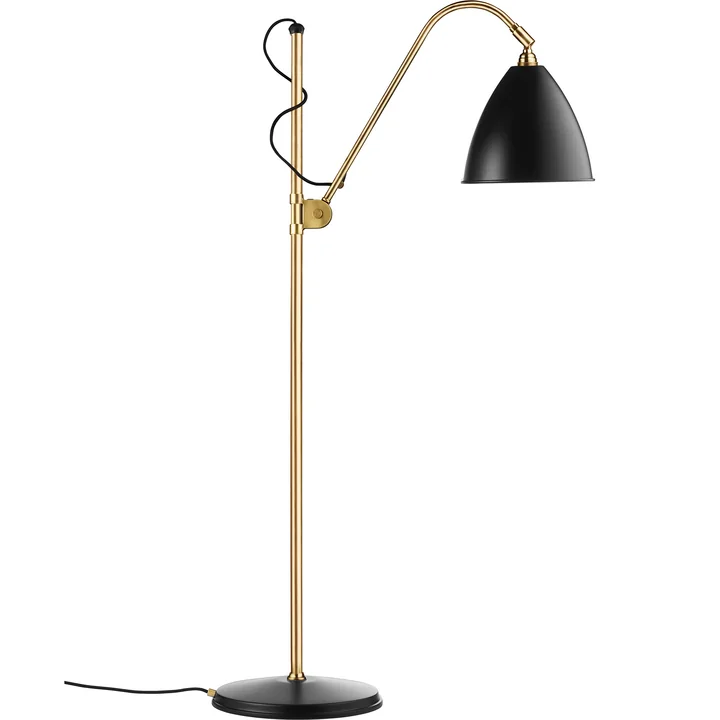 Bestlite BL3 Lampadaire, laiton / noir satiné de Gubi