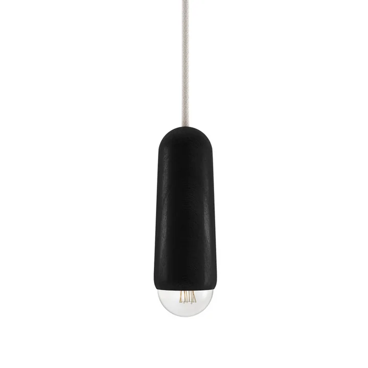 Luce Suspension small long, chêne noir de Hartô