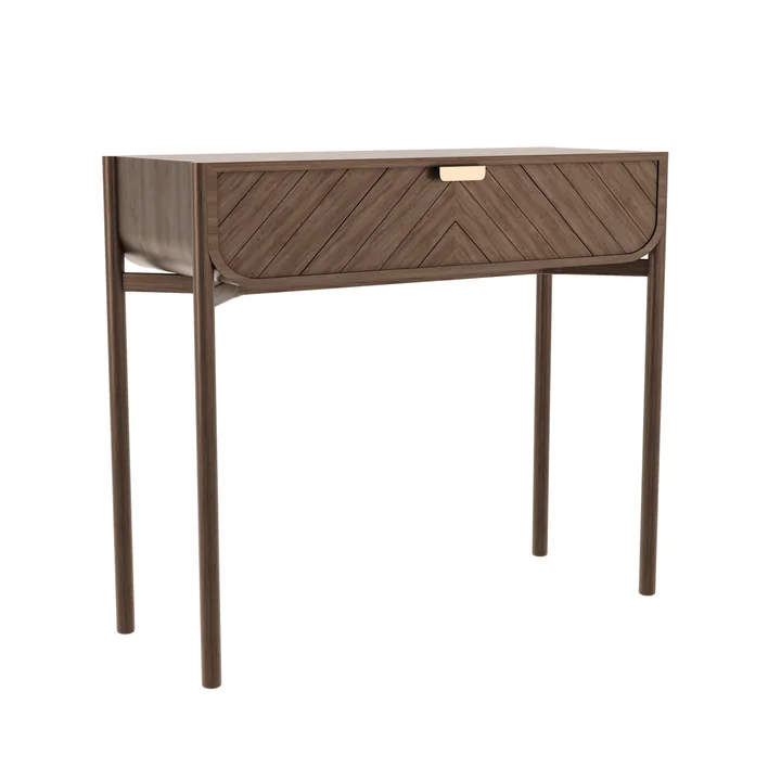 Marius Table console, noyer naturel de Hartô