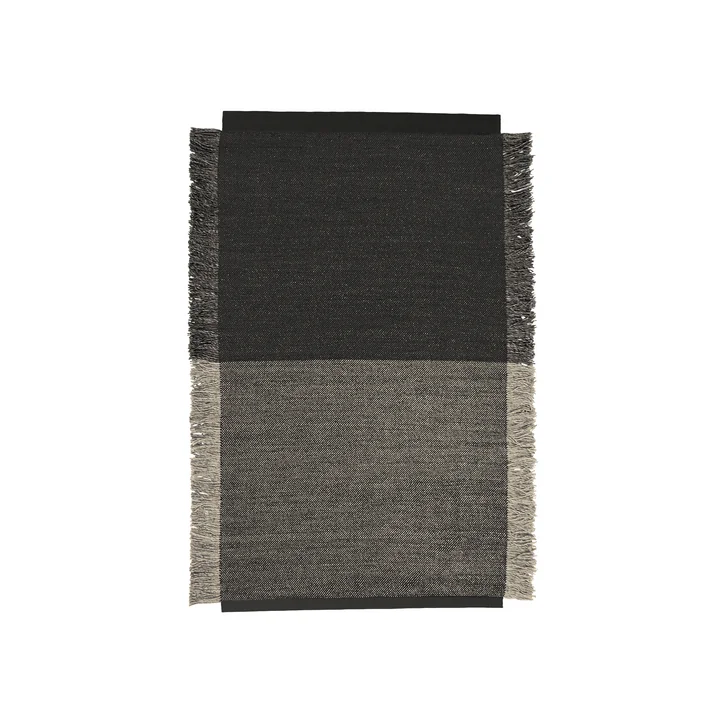 Fringe Tapis de Kvadrat de couleur grise