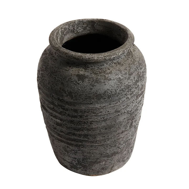 Melancholia Pichet, H 40 Ø 30 cm, noir métallisé de Muubs