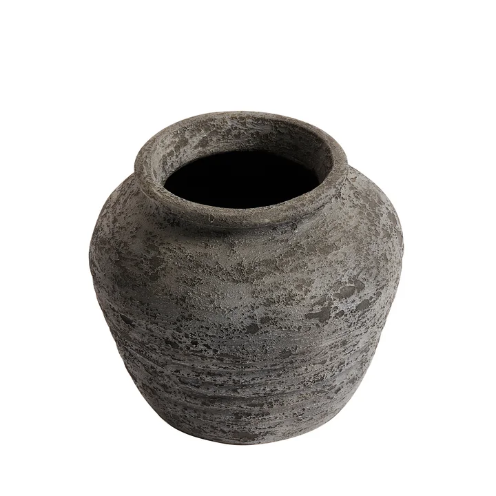 Melancholia Pichet, H 30 Ø 35 cm, noir métallisé de Muubs