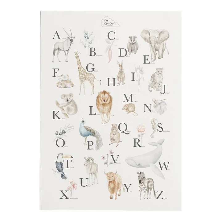 Alphabet Poster de Cam Cam Copenhagen