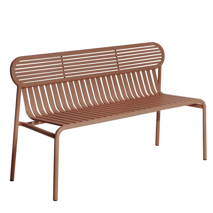 Week-End Outdoor Banc, terracotta de Petite Friture