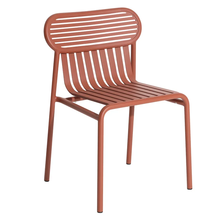 Week-End Outdoor Chaise, terracotta de Petite Friture