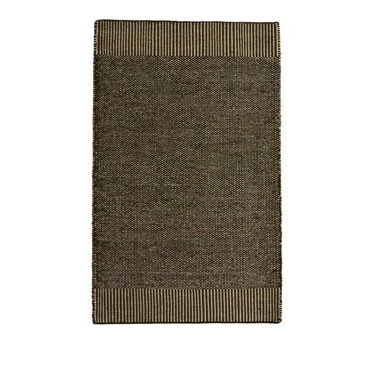 Rombo Tapis, 90 x 140 cm, blanc / vert mousse de Woud
