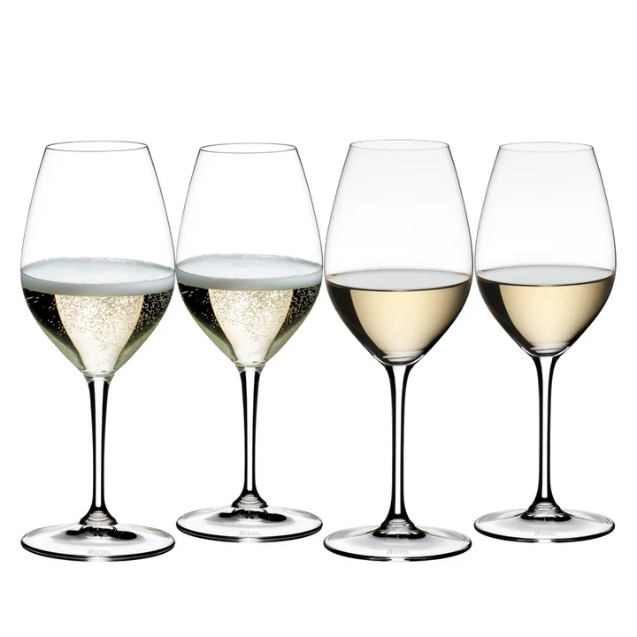 Wine Friendly Verres à vin de Riedel en version vin blanc / flûte à champagne