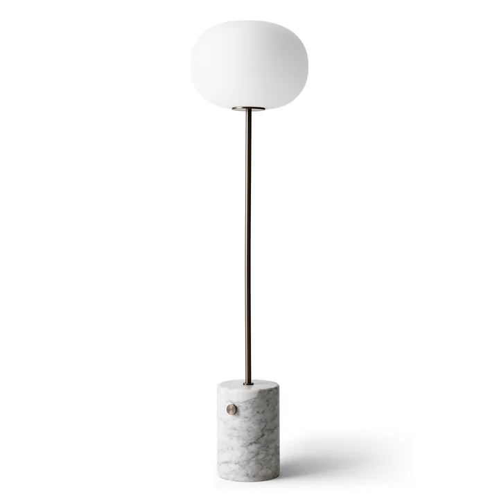 JWDA Lampadaire, marbre blanc / laiton bruni de Audo