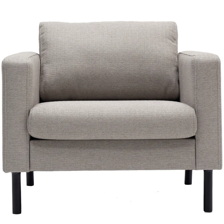 Mette Fauteuil, gris clair de Nuuck