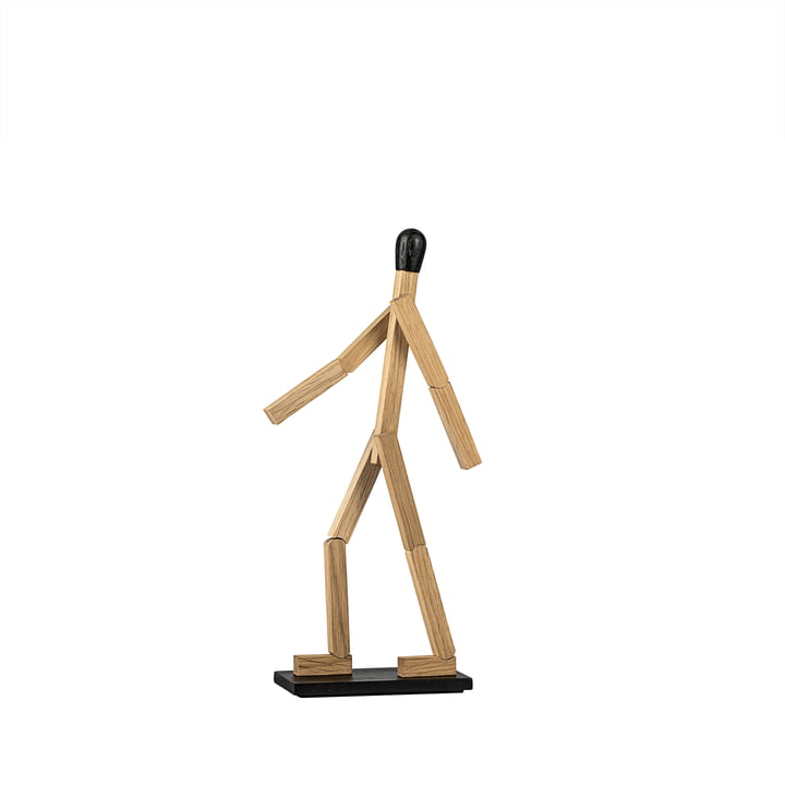 Match Man Figurine en bois, small, chêne naturel de boyhood