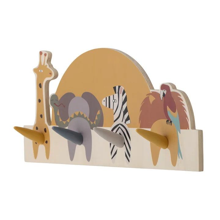 Mallen Portemanteau mural, animaux de Bloomingville
