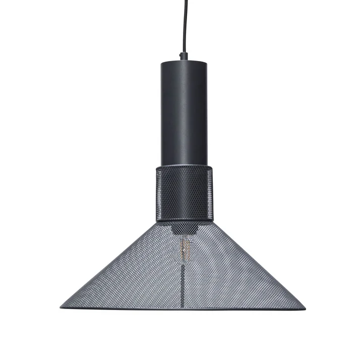 Ray Suspension, Ø 40 cm, noir de Hübsch Interior
