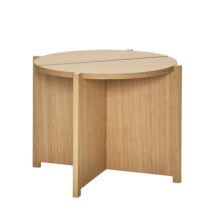 Dash Table d'appoint, Ø 55 cm, chêne de Hübsch Interior