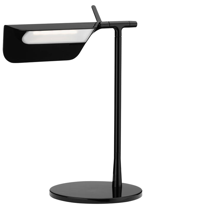 Lampe de table LED Tab, noire par Flos