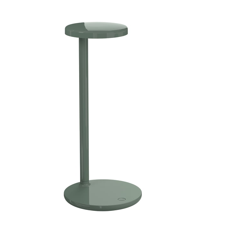 La lampe de table à LED Oblique par Flos , H 35 cm, sage