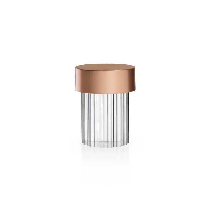 Lampe de table LED Last Order, cuivre / cannelé par Flos