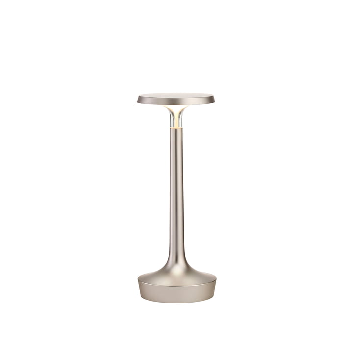 Flos - Lampe de table Bon jour Unplugged, chrome mat