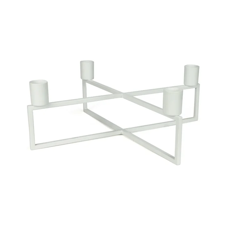 4Flames Bougeoir, carré / blanc de HANA