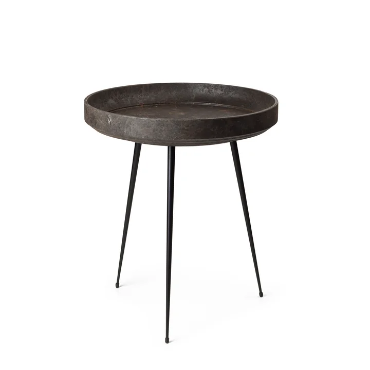 Mater - Bowl Table medium, Ø 46 x H 52 cm, noir (Coffee Waste Edition)