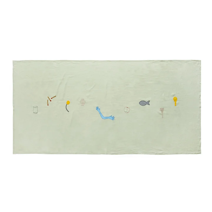 Sobremesa Nappe, 140 x 300 cm, vert de HAY