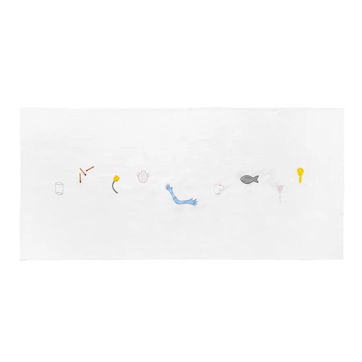 Sobremesa Nappe, 140 x 300 cm, blanc de HAY