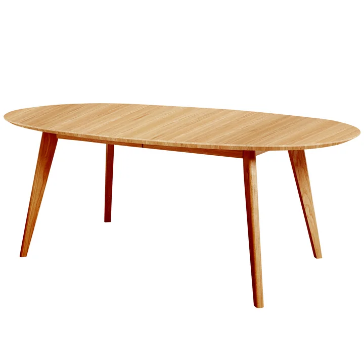 DK10 Table à rallonge ovale, chêne huilé de Andersen Furniture
