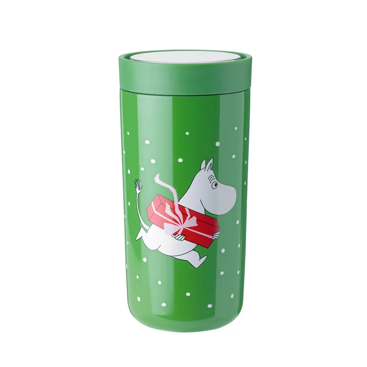 To Go Click Gobelet isotherme 0,4L, moomin present /pulvérisé/double paroi/H 17cm/Ø 8,3cm de Stelton