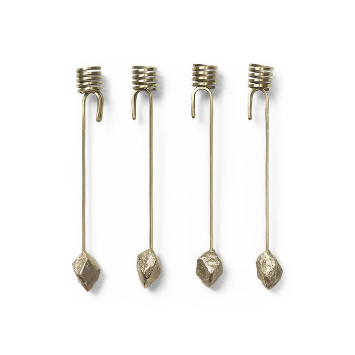 Stone Porte-bougies de Noël, laiton de Ferm Living