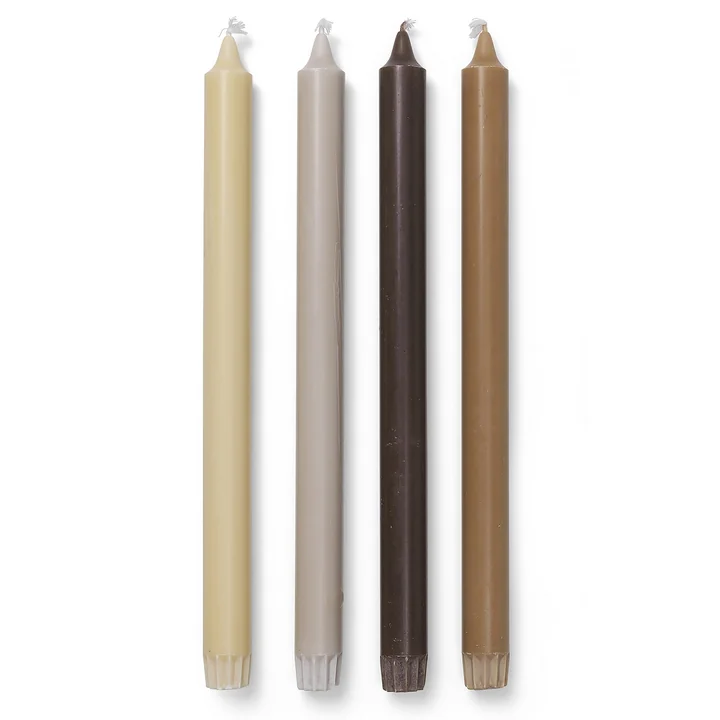 Pure Bougies à tige, Calm Blend (set de 4) de Ferm Living