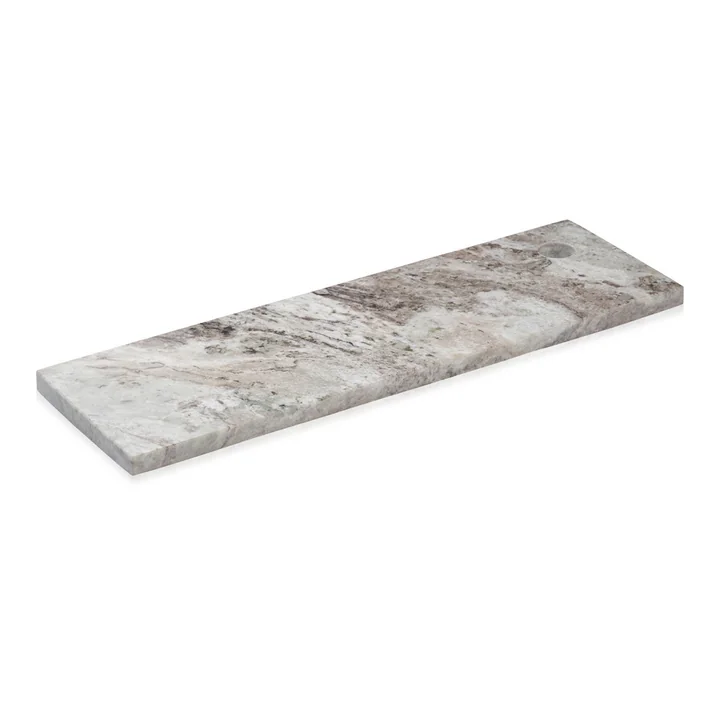 Plateau de service en marbre rectangulaire de Humdakin dans la finition Kerteminde brun