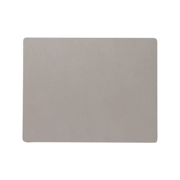 Set de table Square L de LindDNA dans la version Serene gris cendré