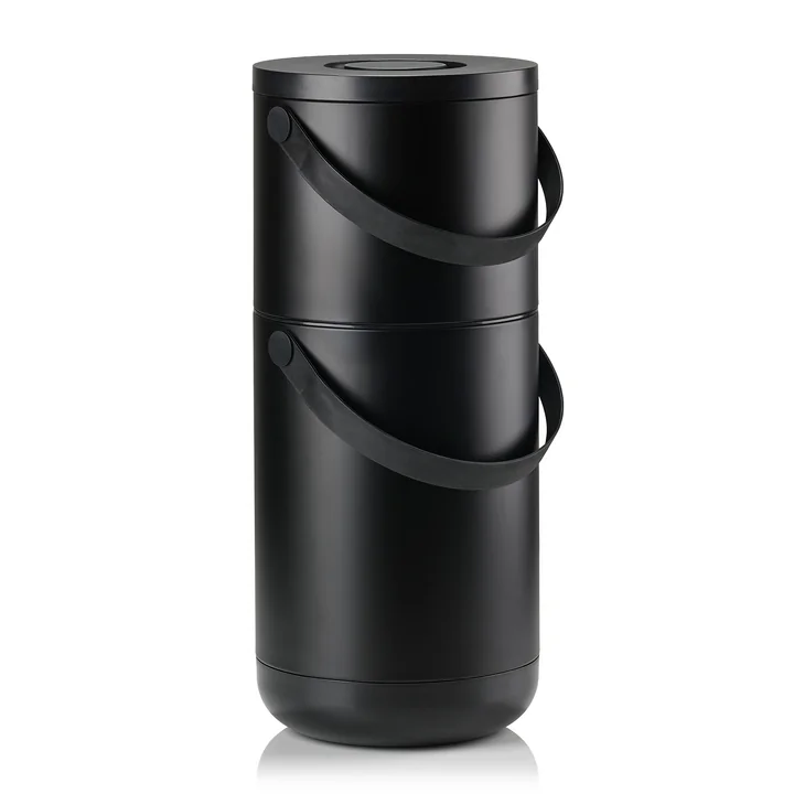 Circular Poubelle, 22 + 12 l., noir de Zone Denmark