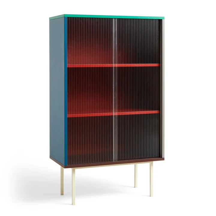 Colour Cabinet Armoire, portes en verre, multicolore de HAY