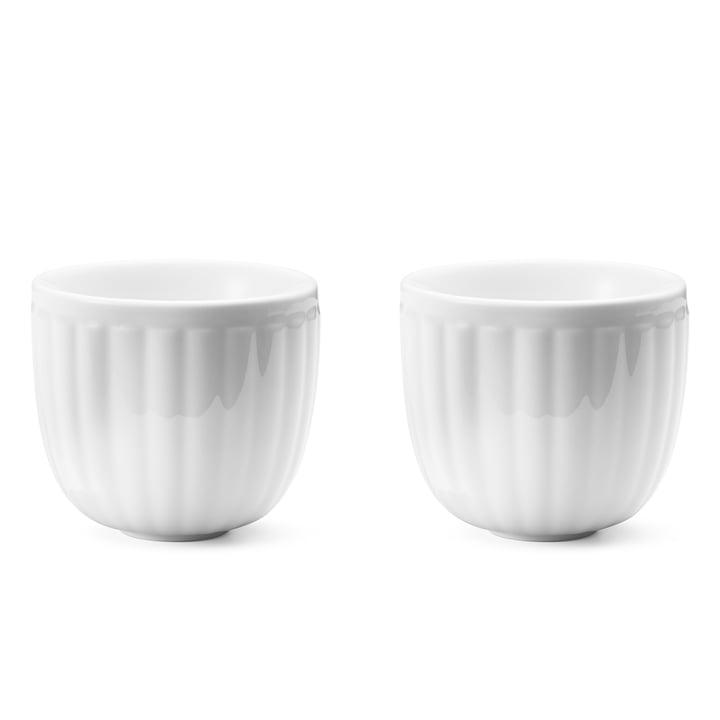 Bernadotte Gobelet à thé thermique, blanc (set de 2) de Georg Jensen