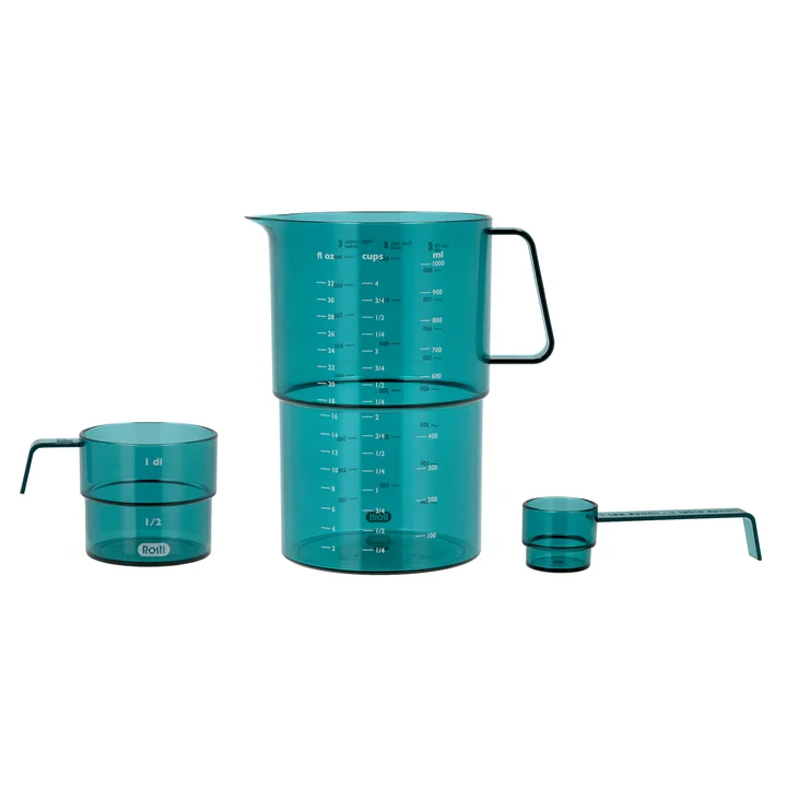Mensura Set de verres doseurs Rosti en couleur nordic green