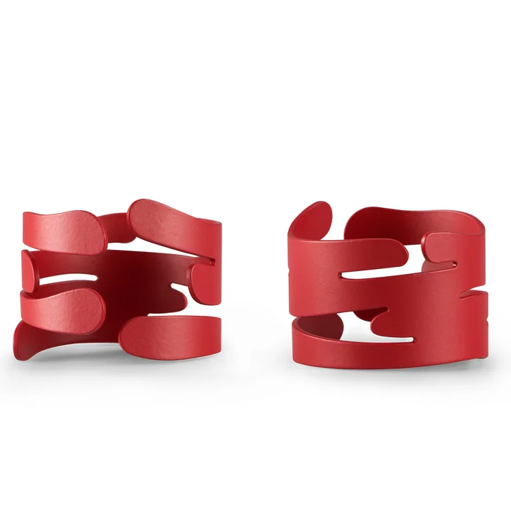 Barkring Rond de serviette de Alessi dans la version rouge