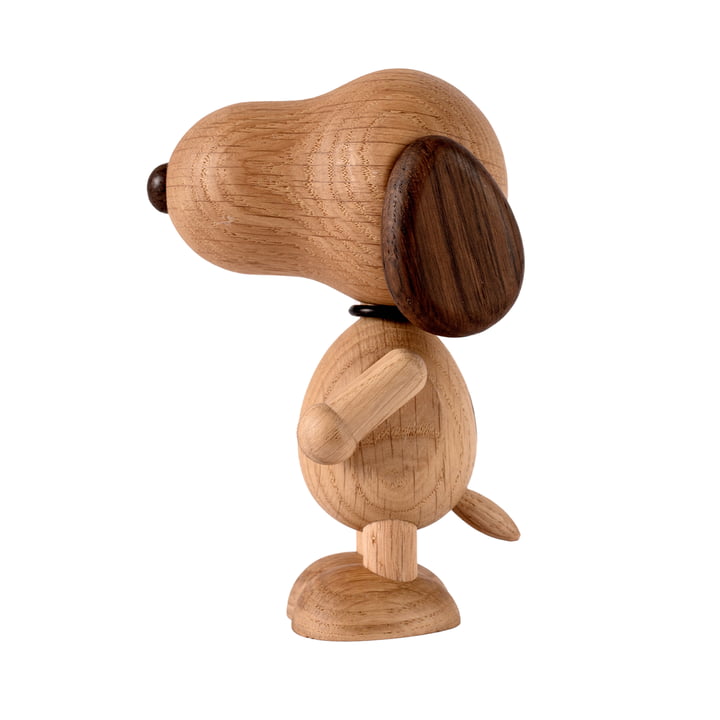 Snoopy Figurine en bois, large, chêne de boyhood