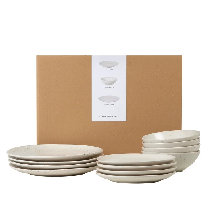 Nordic Vanilla Vaisselle Dinnerset, beige de Broste Copenhagen