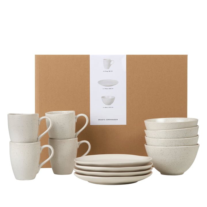 Nordic Vanilla Set de vaisselle pour le petit déjeuner, beige de Broste Copenhagen