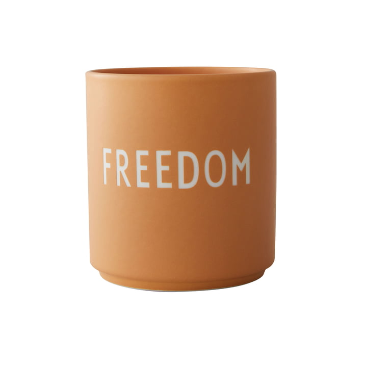 AJ Favourite Tasse en porcelaine, Freedom / orange de Design Letters